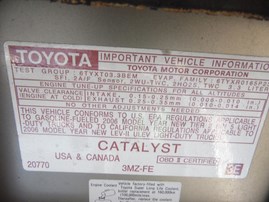 2006 TOYOTA HIGHLANDER LIMITED BEIGE 3.3L AT 4WD Z17879